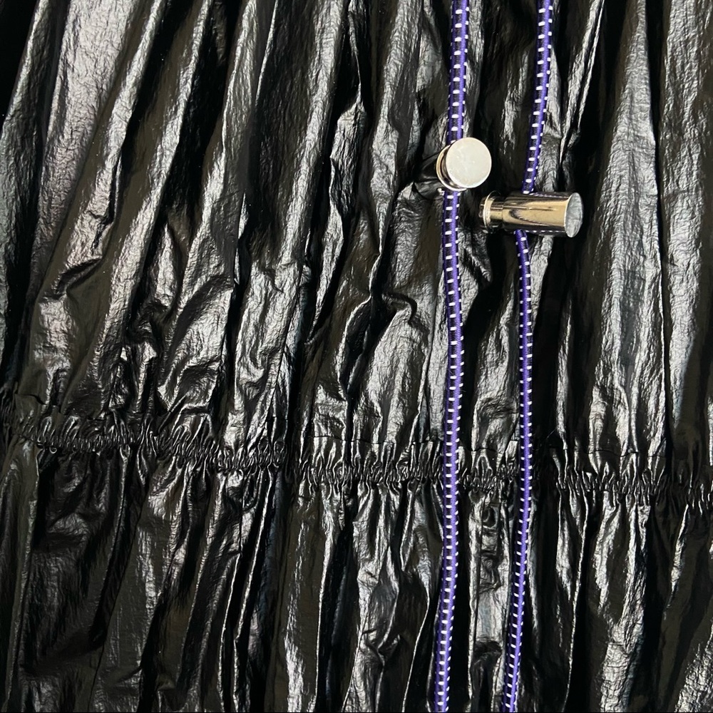 DIESEL O-LIN Tiered Nylon Drawstring Maxi Skirt - Picture 7 of 9